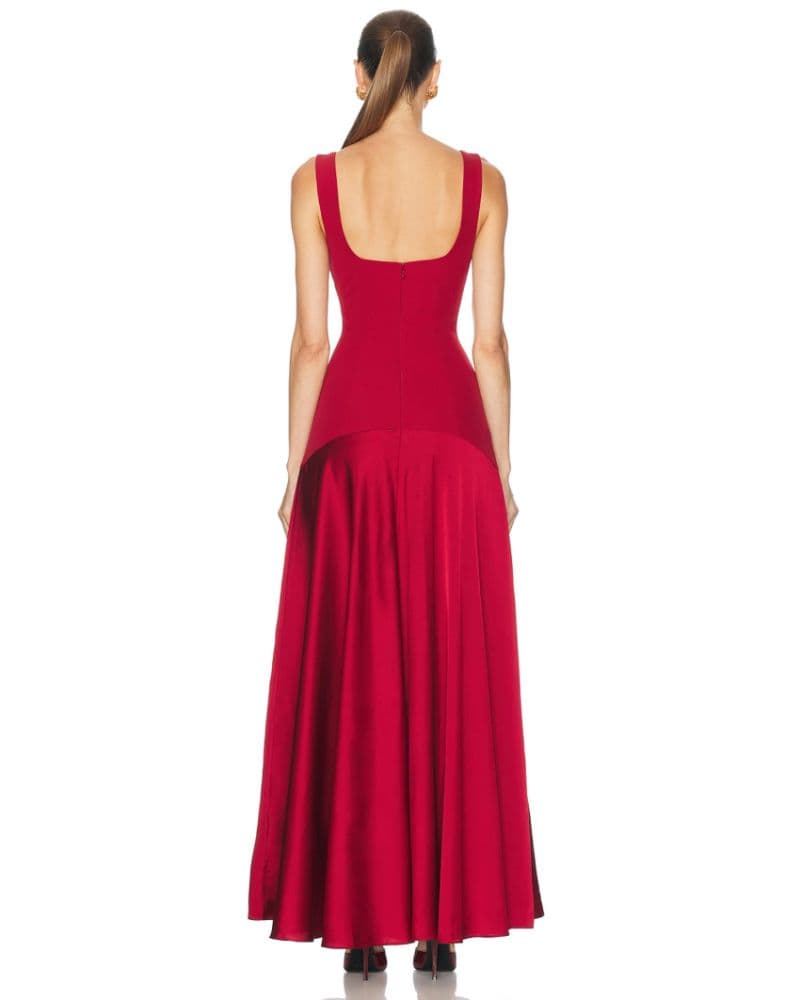 L'Academie by Marianna Sidney Gown | Red Wedding Guest Dress, Red Bridesmaid Dress, Red Formal Dress - Image 2