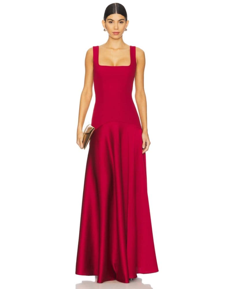 L'Academie by Marianna Sidney Gown | Red Wedding Guest Dress, Red Bridesmaid Dress, Red Formal Dress - Image 4