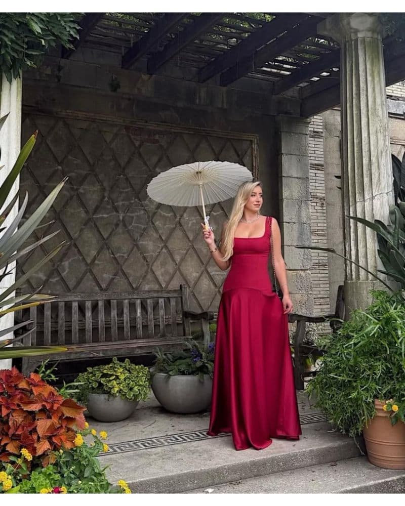 L'Academie by Marianna Sidney Gown | Red Wedding Guest Dress, Red Bridesmaid Dress, Red Formal Dress - Image 3