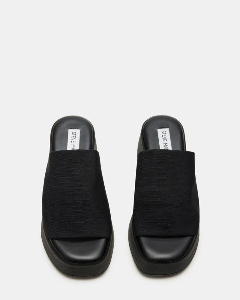 Slinky30 Black Platform Sandal - Image 3