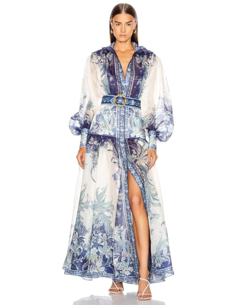 Zimmermann Glassy Billow Maxi Dress | Western Chic, Bridal Shower Guest, Daytime Event, - Image 6