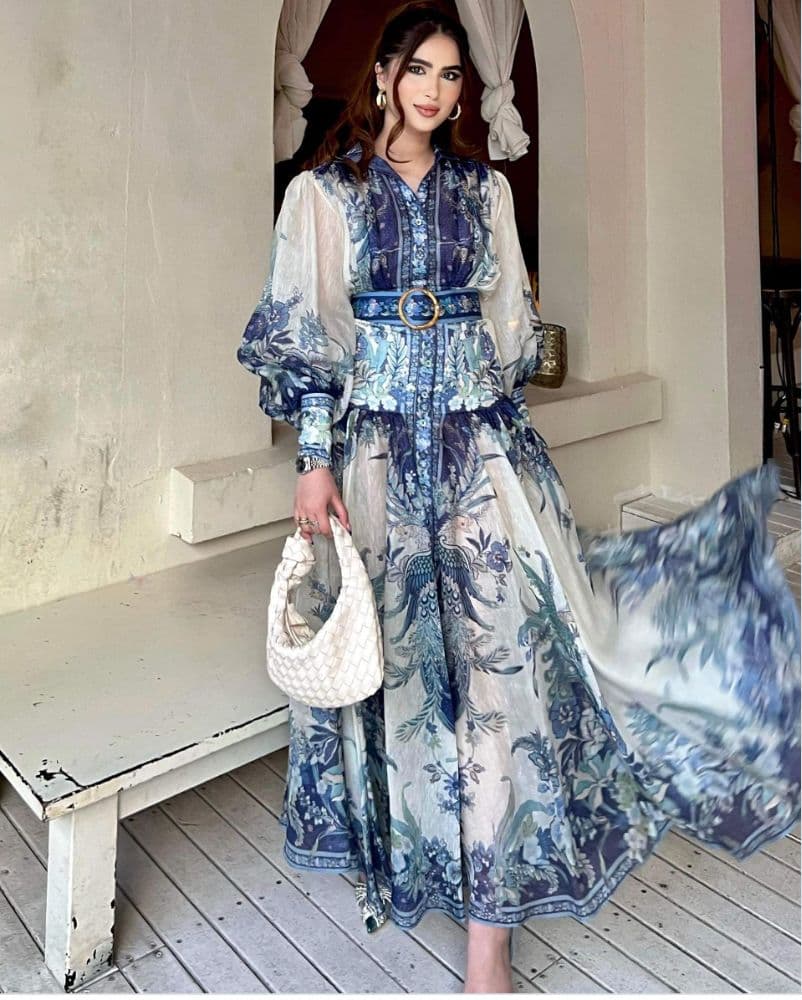 Zimmermann Glassy Billow Maxi Dress | Western Chic, Bridal Shower Guest, Daytime Event, - Image 3