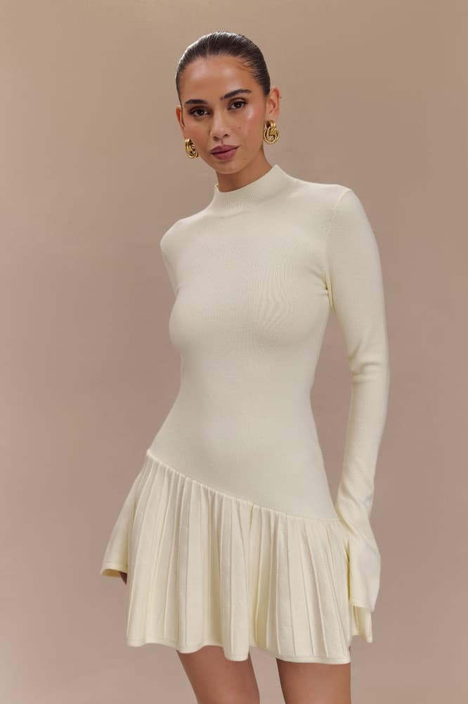 White Knit Dress - Image 1