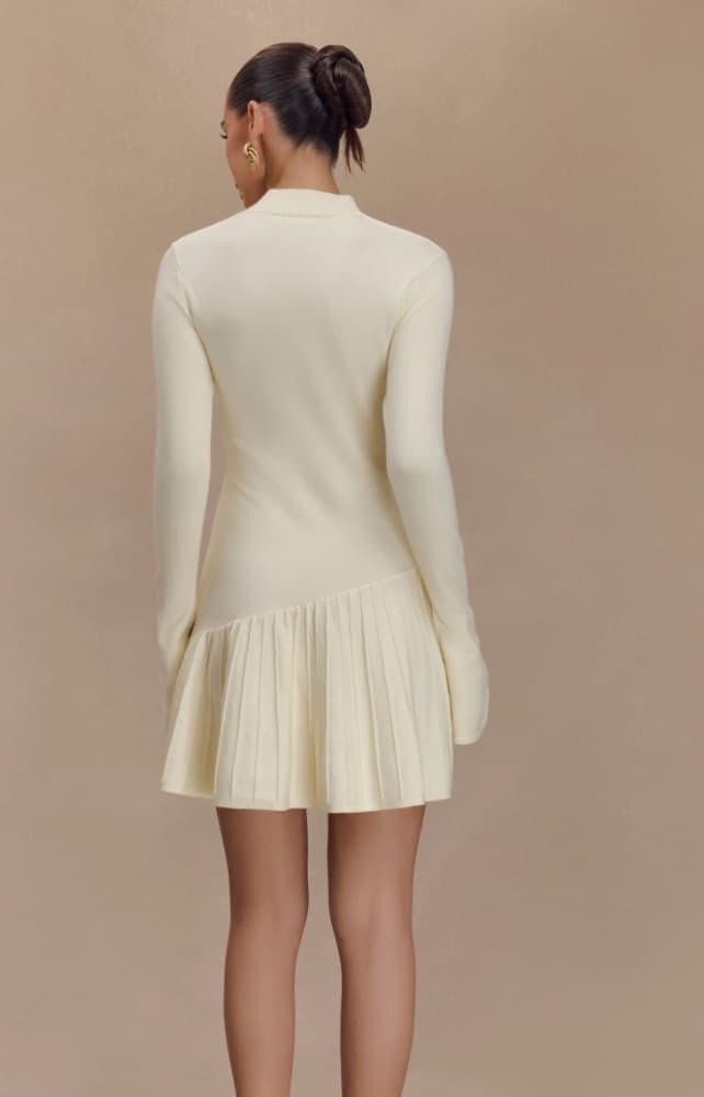 White Knit Dress - Image 2