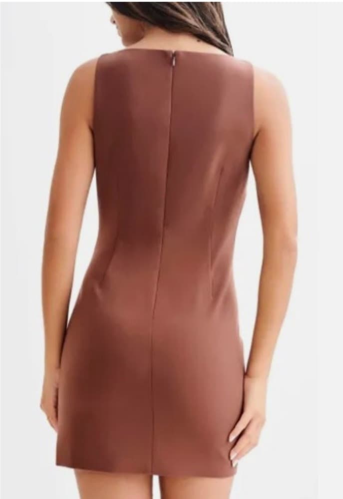 Brown Mini Dress - Image 2