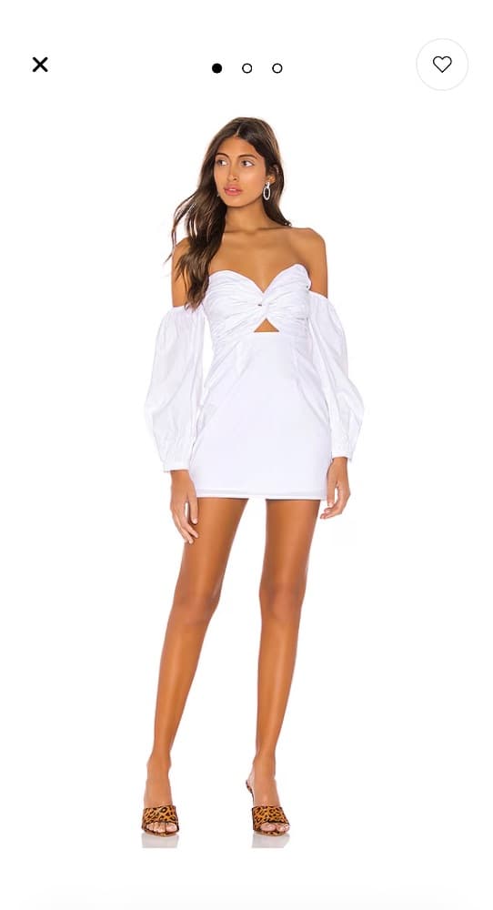 Flynn Ruched Sleeve Dress - Image 1