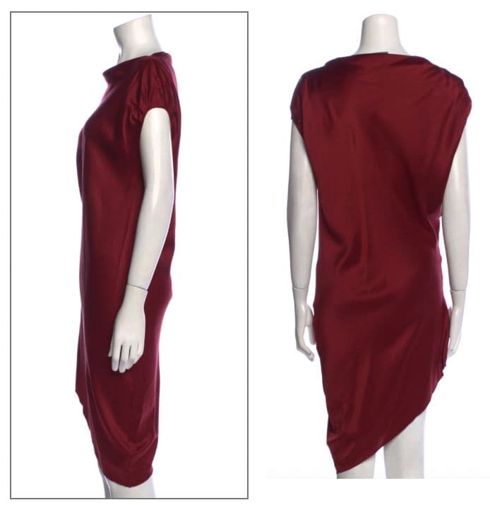 Alberta Ferretti Red Shift Dress - Image 2