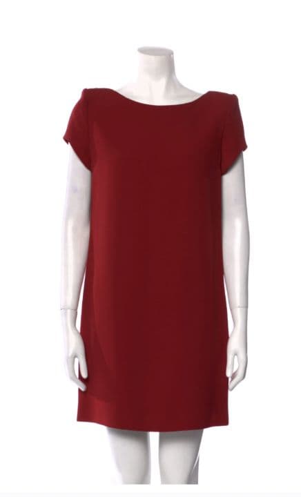 Saint Laurent Red Mini Dress - Image 1