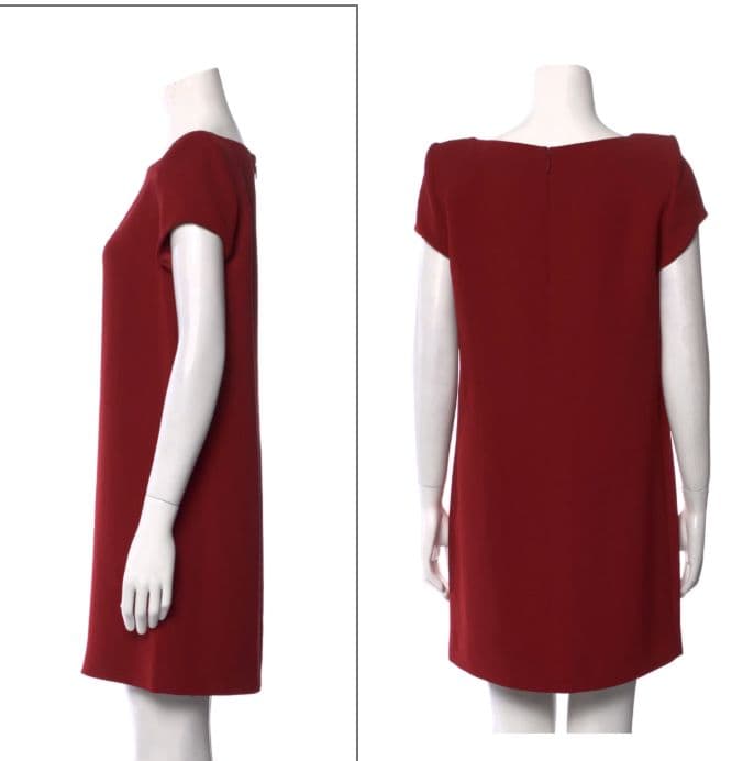Saint Laurent Red Mini Dress - Image 2