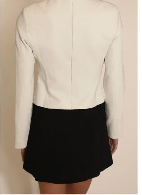 Sandy Liang White + Black Bow Dress - Image 2