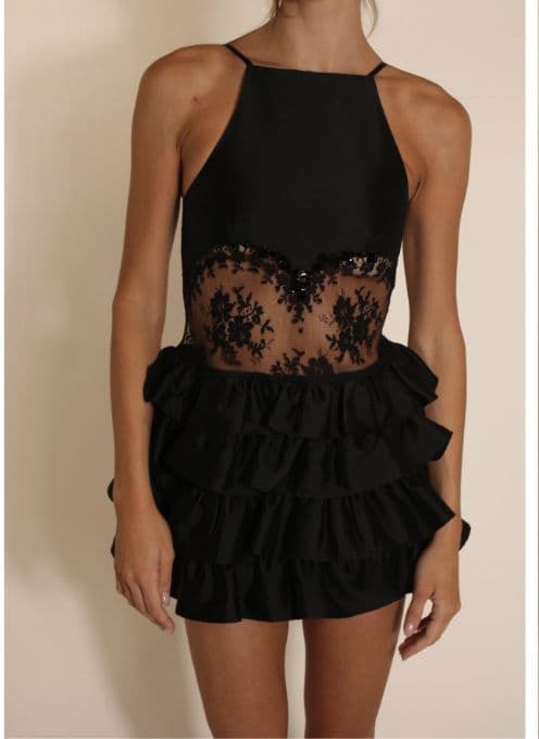 Shushu tong black lace Dress - Image 1