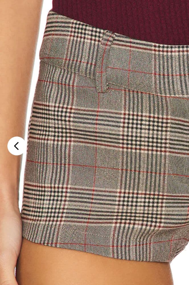 Revolve Superdown Jen Micro Plaid Shorts - Image 3