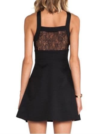 BCBGeneration Black Lace Cocktail Dress - Image 1