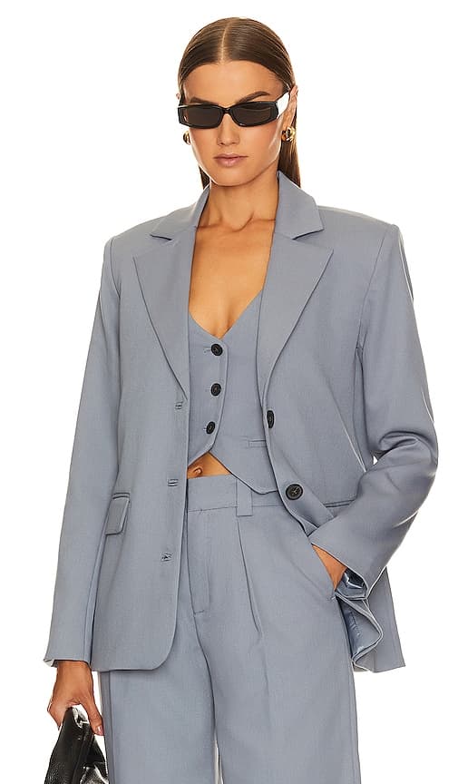 Perdita Blazer In Dove Blue - Image 1