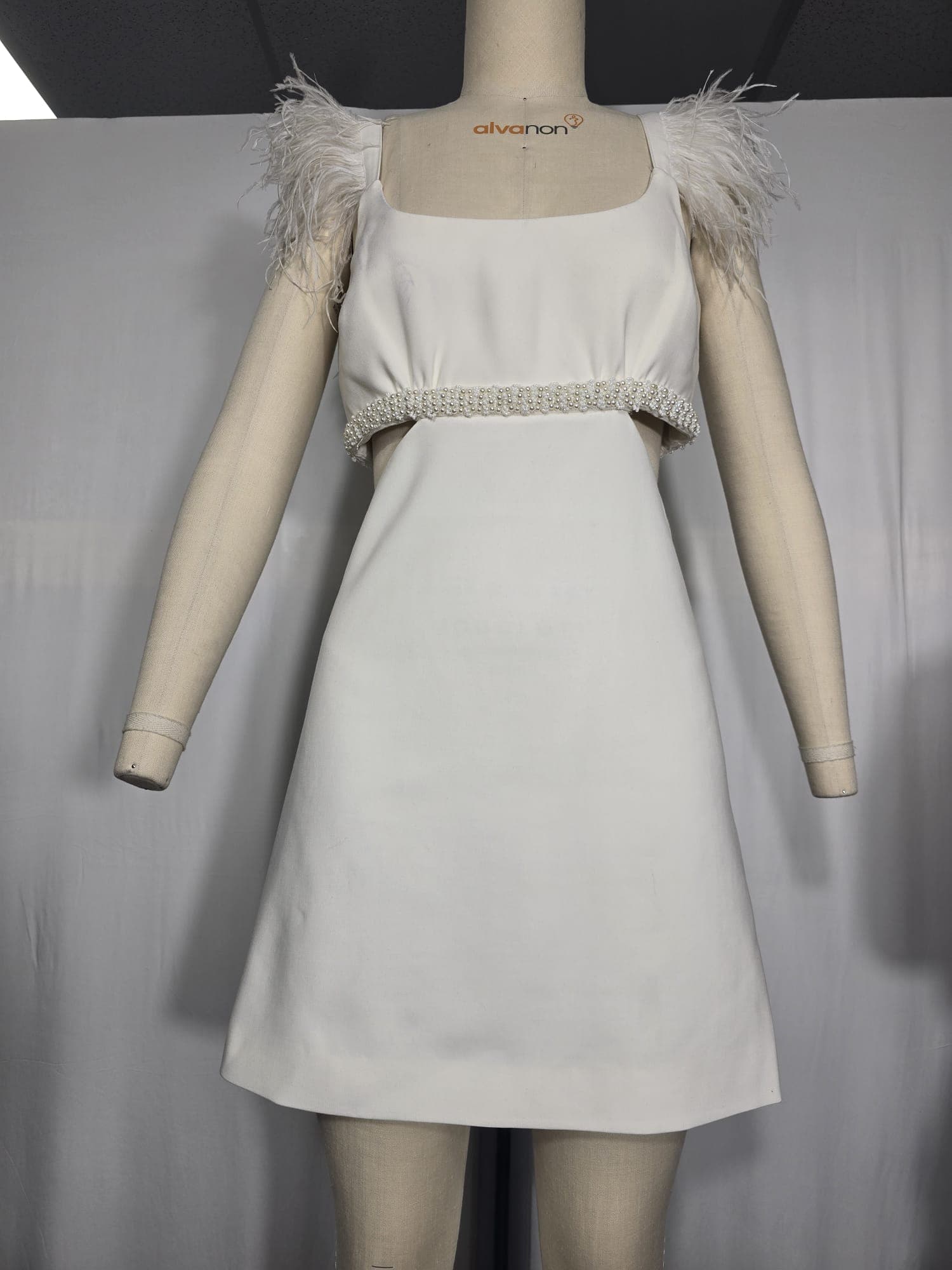 Mini Taliah Dress In White - Image 3