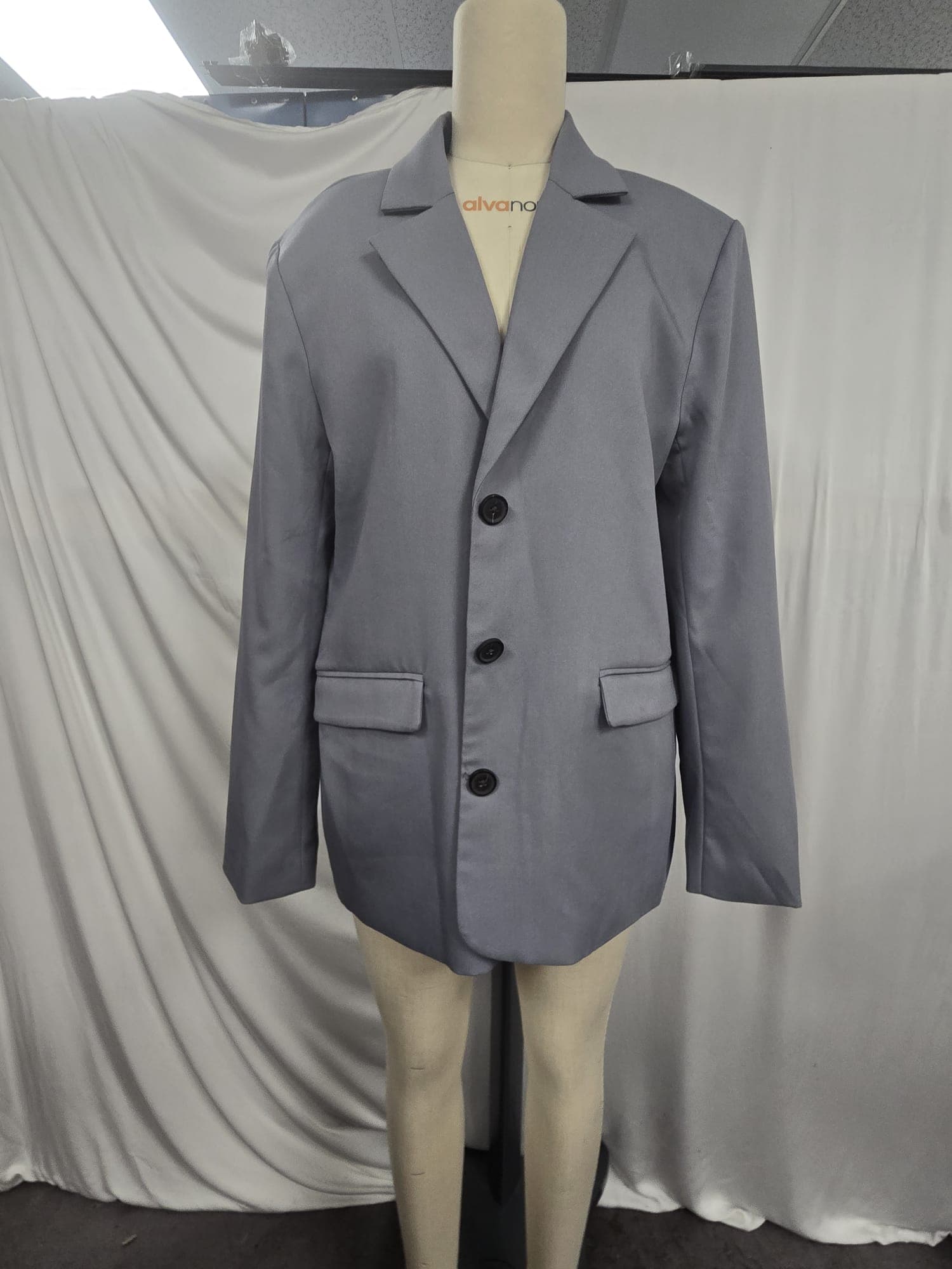 Perdita Blazer In Dove Blue - Image 4
