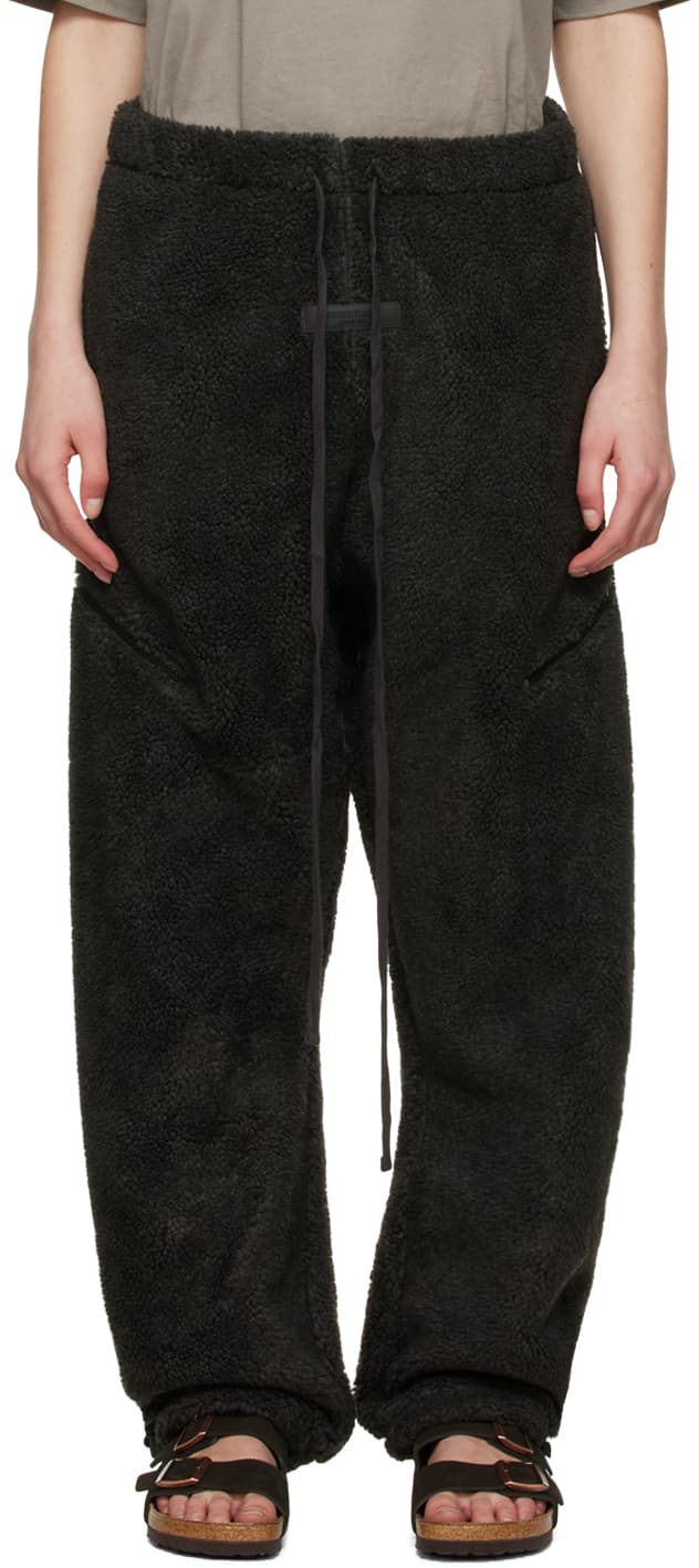Essentials Black Polyester Lounge Pants - Image 2