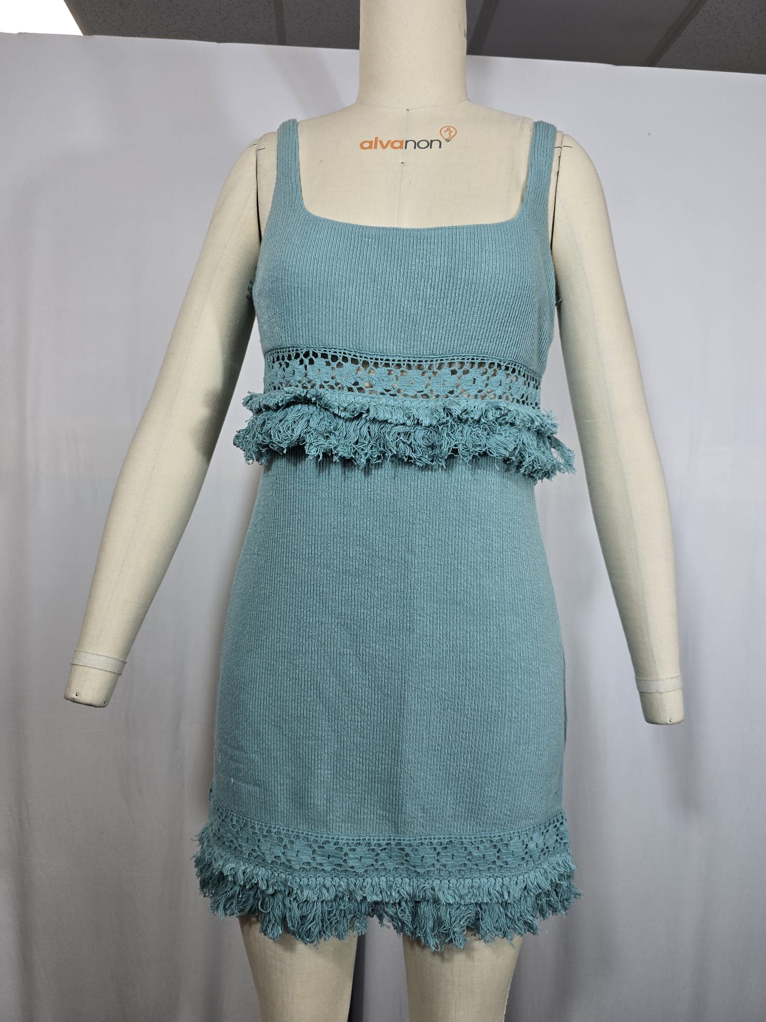 Kenzia Mini Dress In Aqua - Image 4