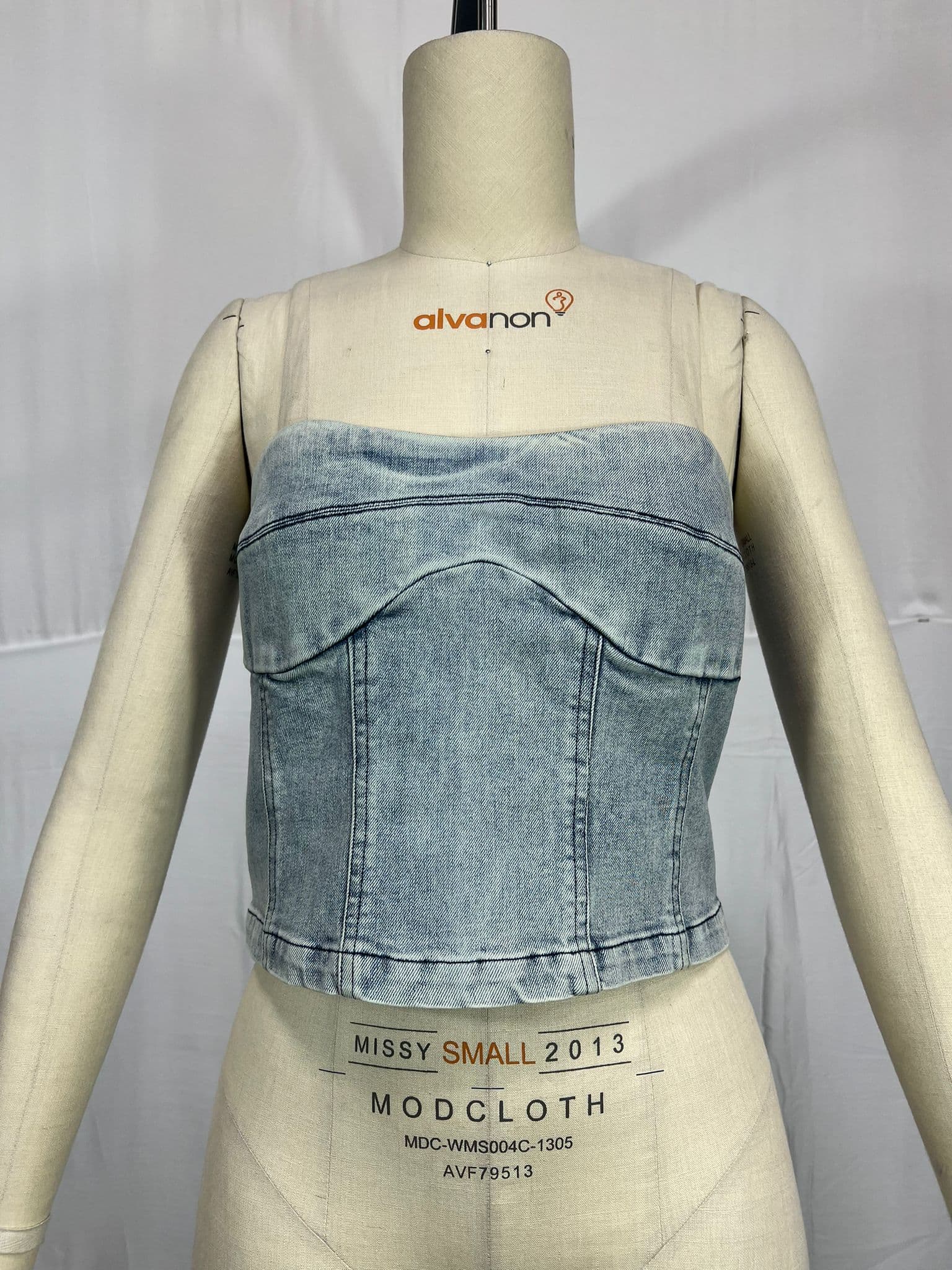 Leon Corset In Light Blue - Image 4