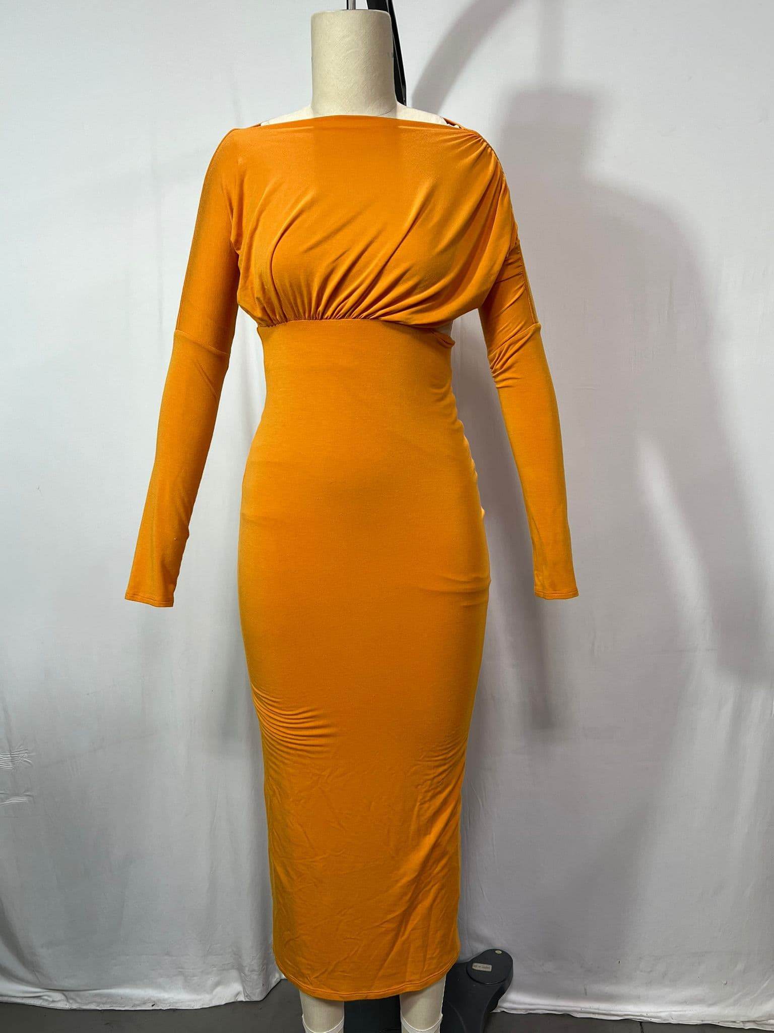 The Line By K Pascal Dress In Tangerine - Image 2
