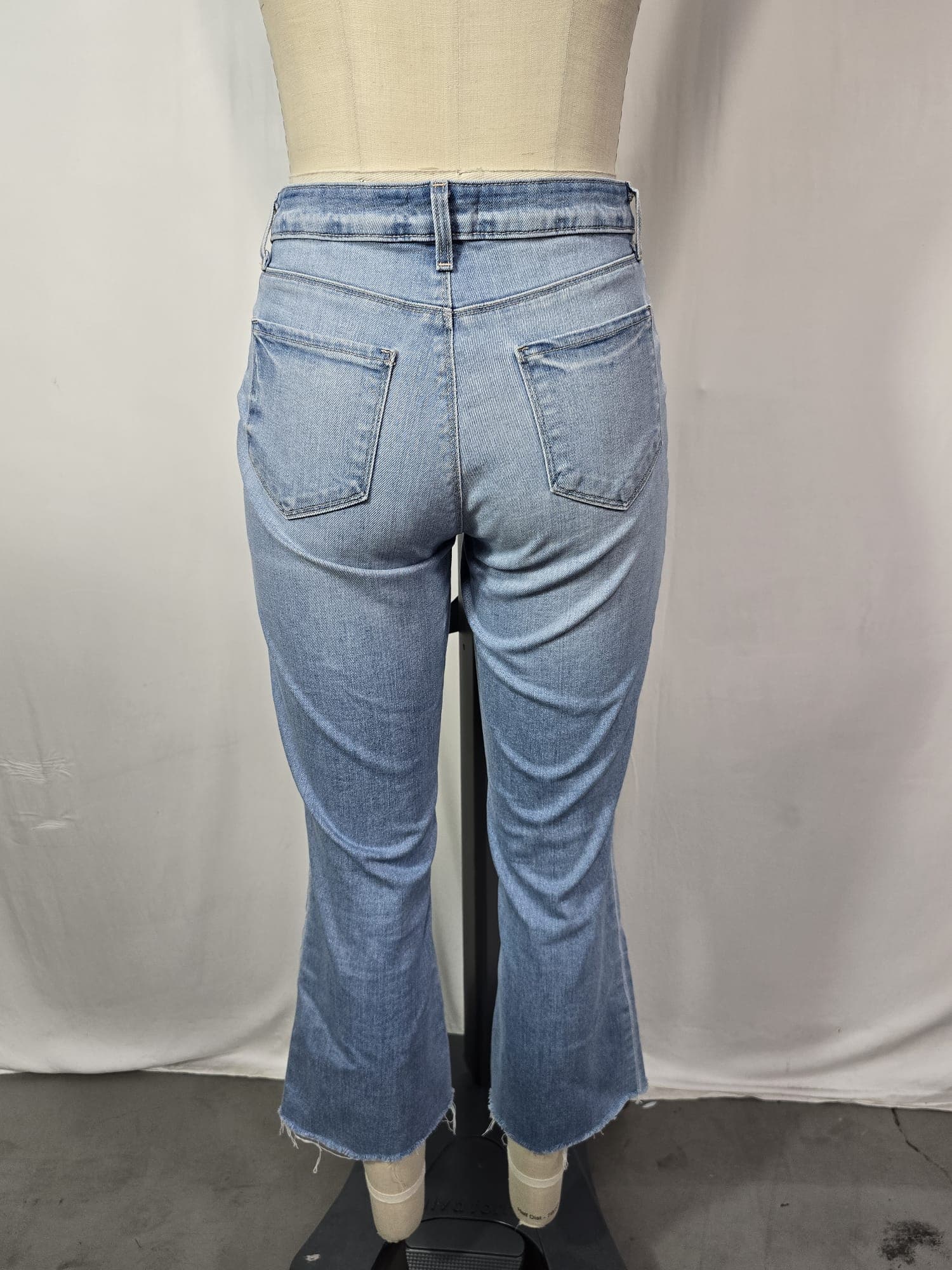 Kendra High Rise Cropped Flare Jeans - Image 2