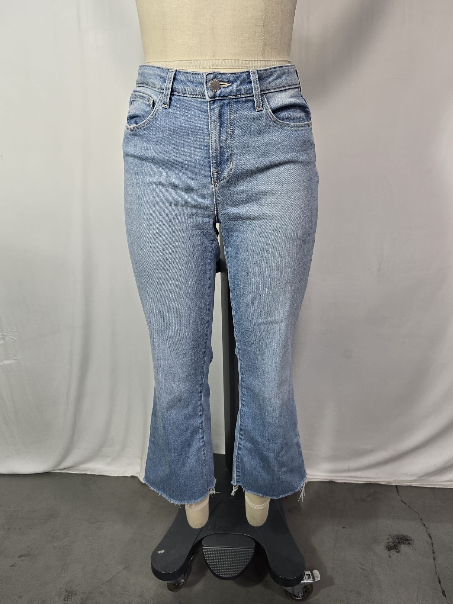 Kendra High Rise Cropped Flare Jeans - Image 4