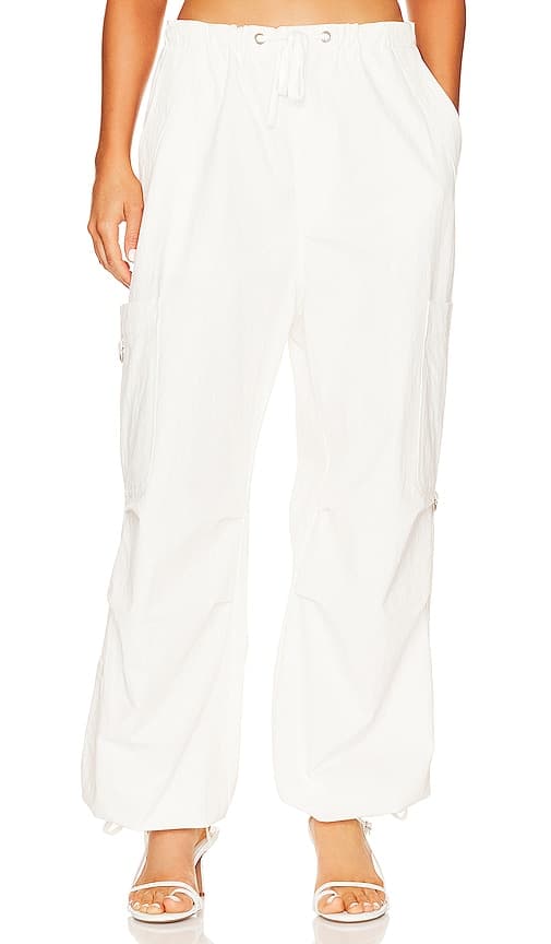 Lexi Cargo Pants In White - Image 1