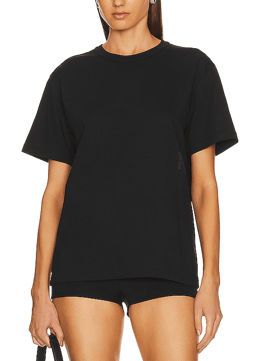 Essential Short Sleeve Tee In Black - Image 1