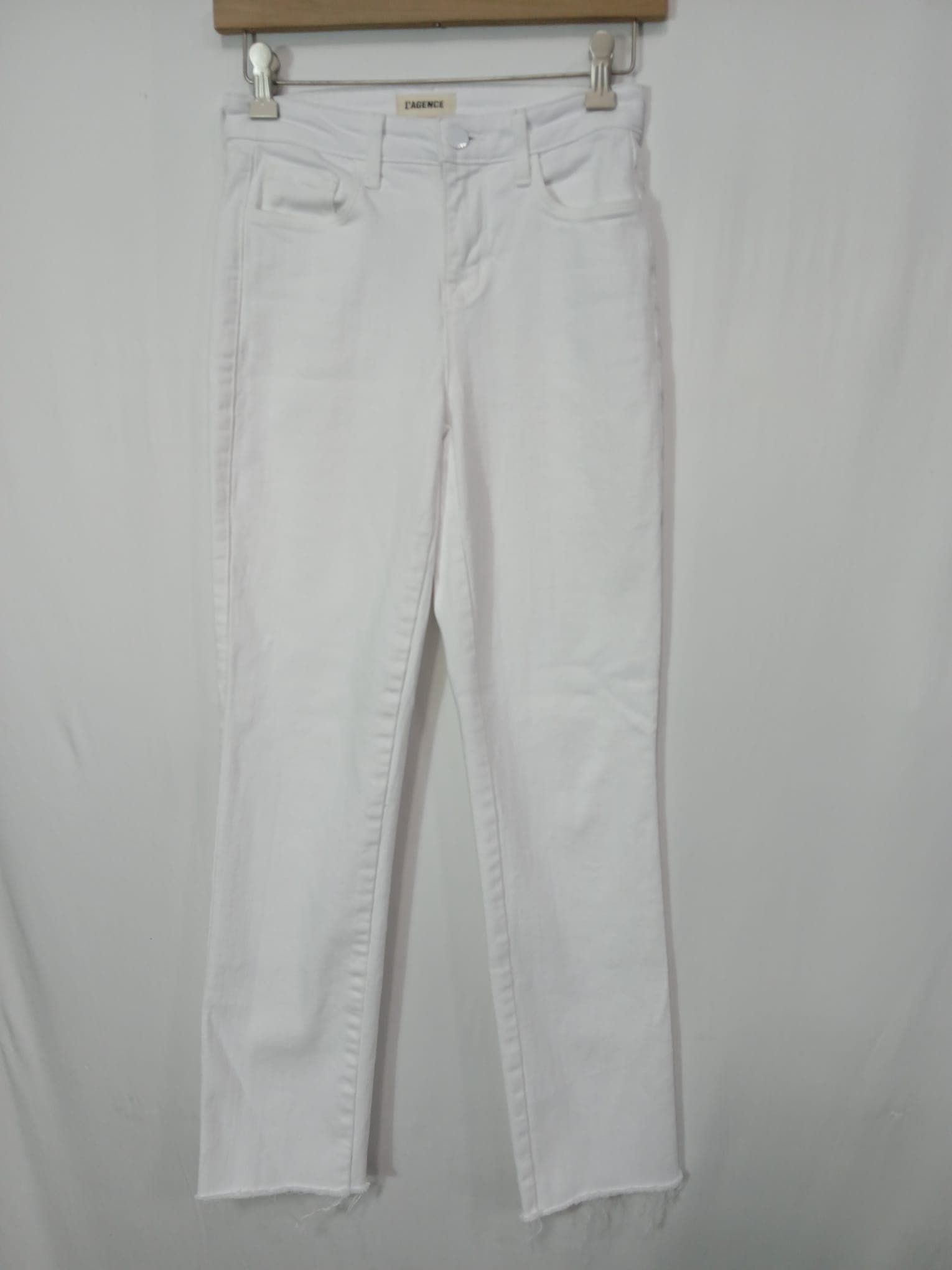 Draya High Rise Slim Straight Walk Off Jeans In Blanc - Image 2