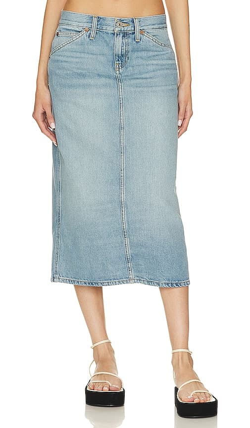 Originals Low Rider Midi Skirt In Vintage Flow - Image 1