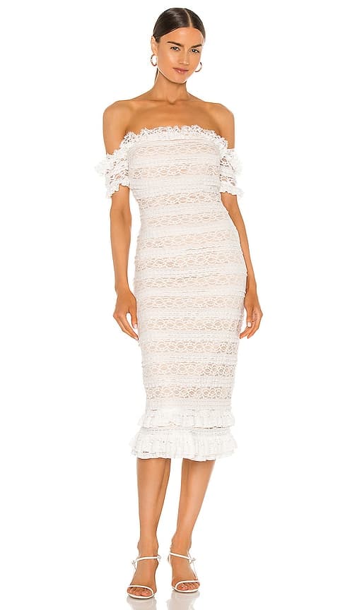 Milaro Dress In Ivory - Image 1