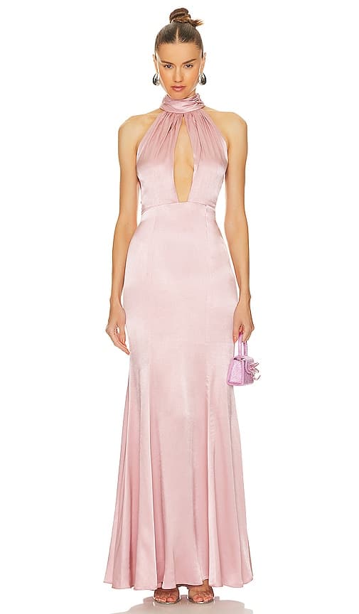 Bridgette Gown In Clay Pink - Image 1