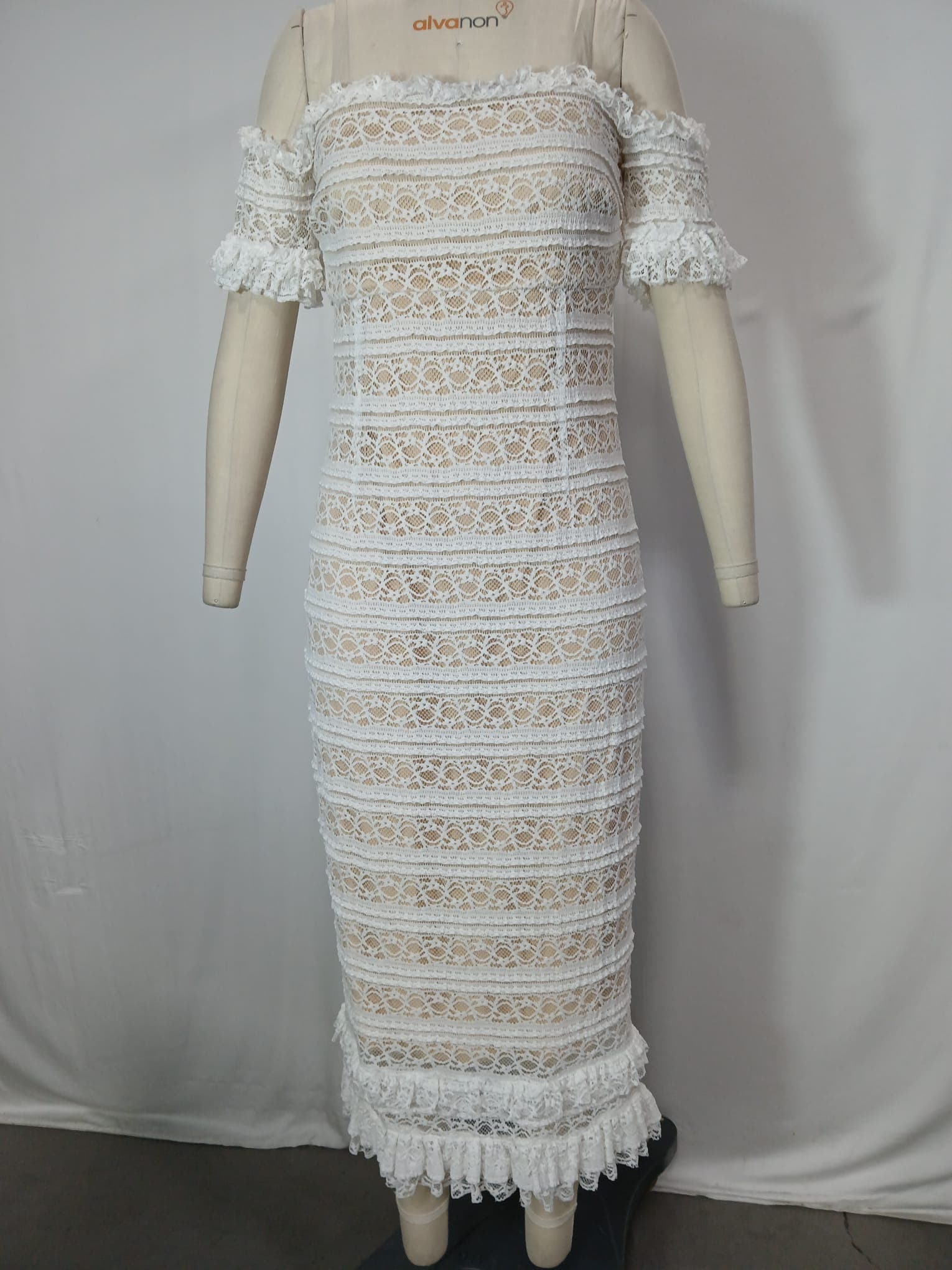 Milaro Dress In Ivory - Image 3
