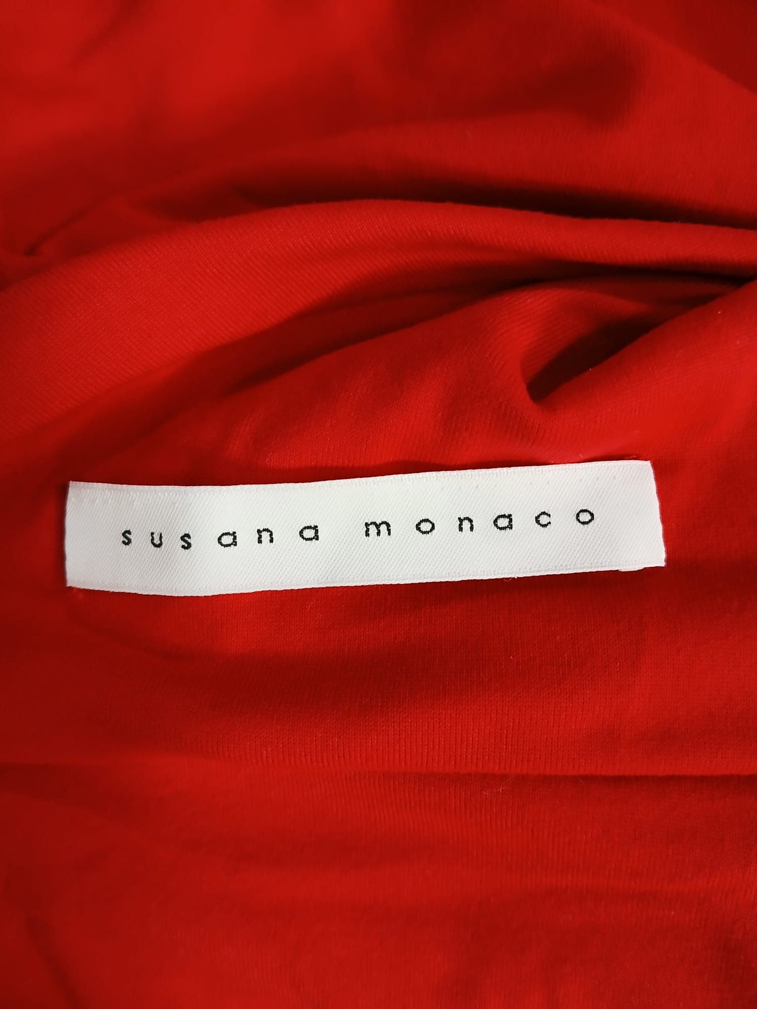 One Shoulder Dress In Perfect Red - Image 2