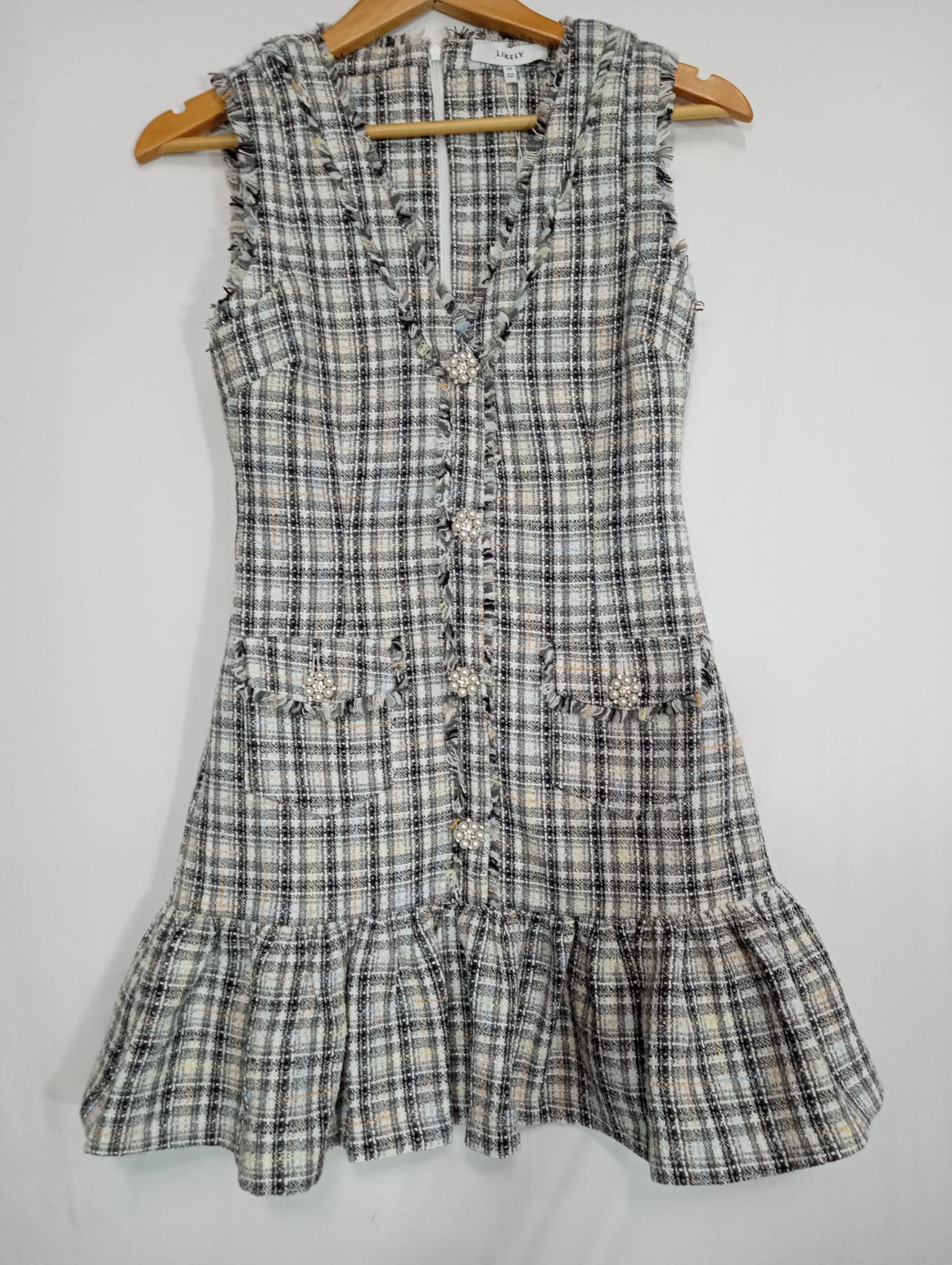 Franco Dress In Grey Multii - Image 3