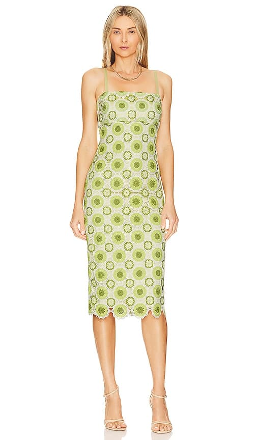 Jenila Dress In Green Glow - Image 1