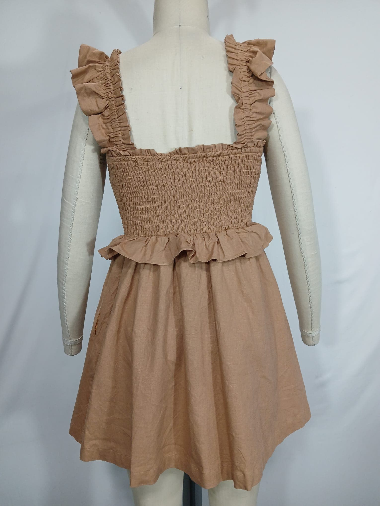Hillary Mini Dress In Copper - Image 3