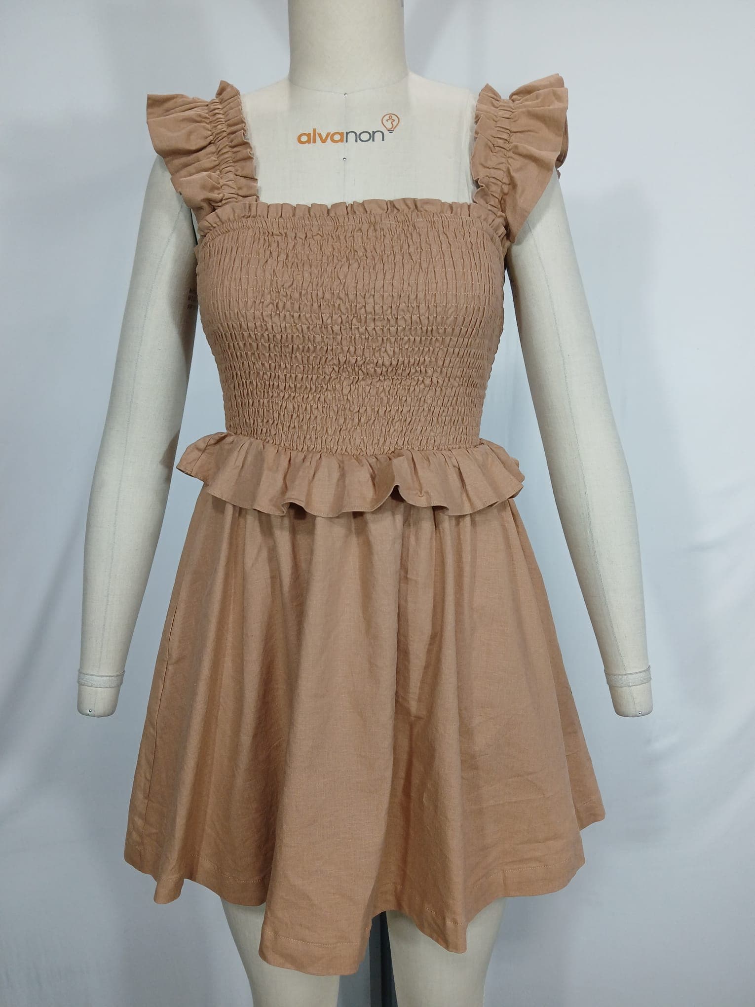 Hillary Mini Dress In Copper - Image 2