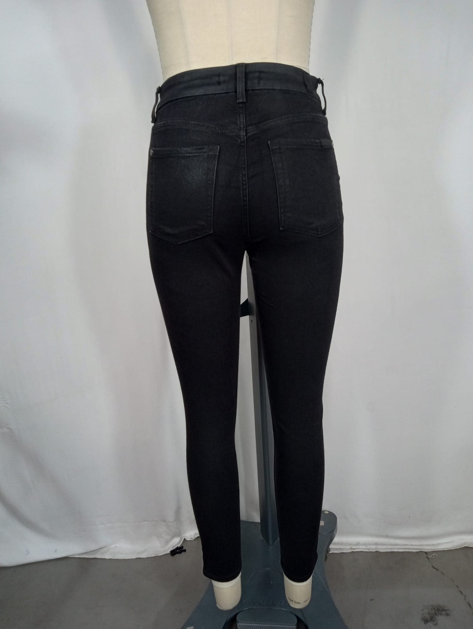 High-Rise Ankle Skinny Coated Jeans - Image 2