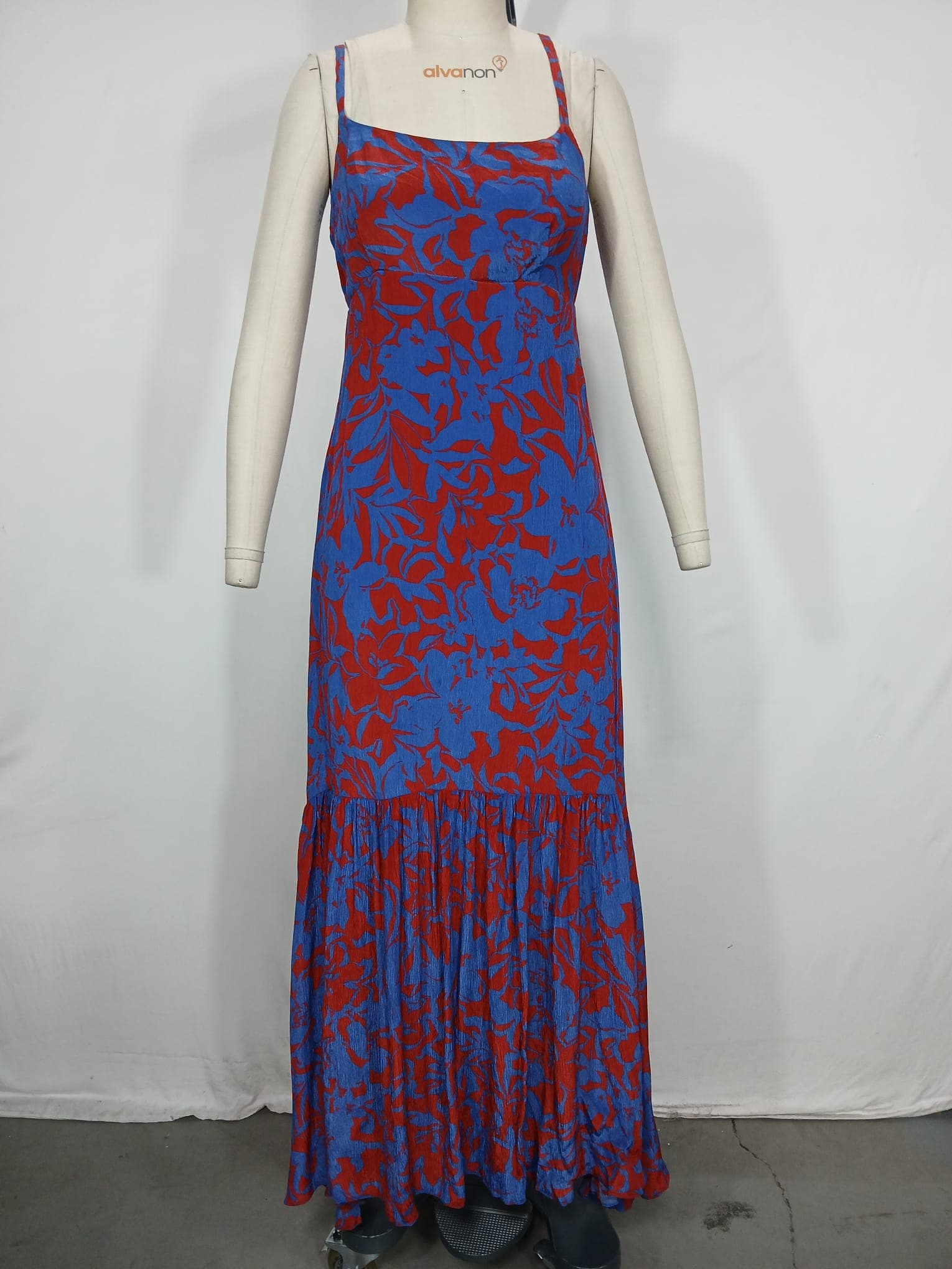 Empire Waist Tank Maxi Dress In Floral - Image 3