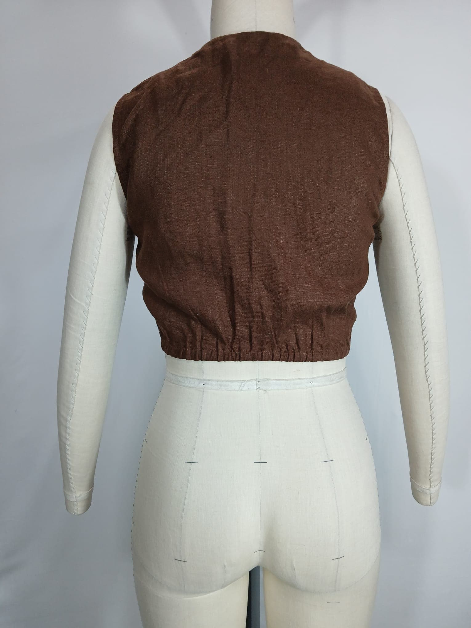 Dalaila Tie Top In Chocolate - Image 3