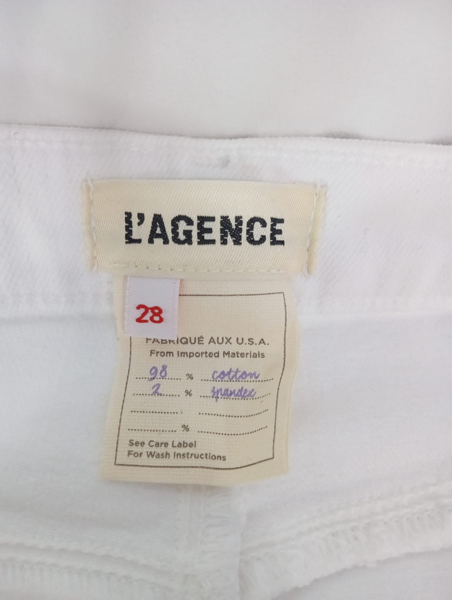Draya High Rise Slim Straight Walk Off Jeans In Blanc - Image 3