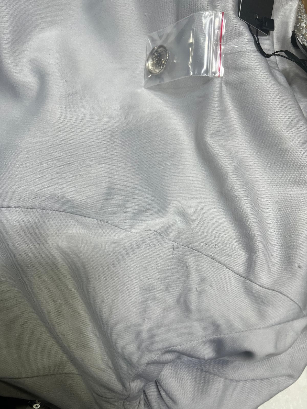 Nancy Jacket In Silver Sequin - Image 4