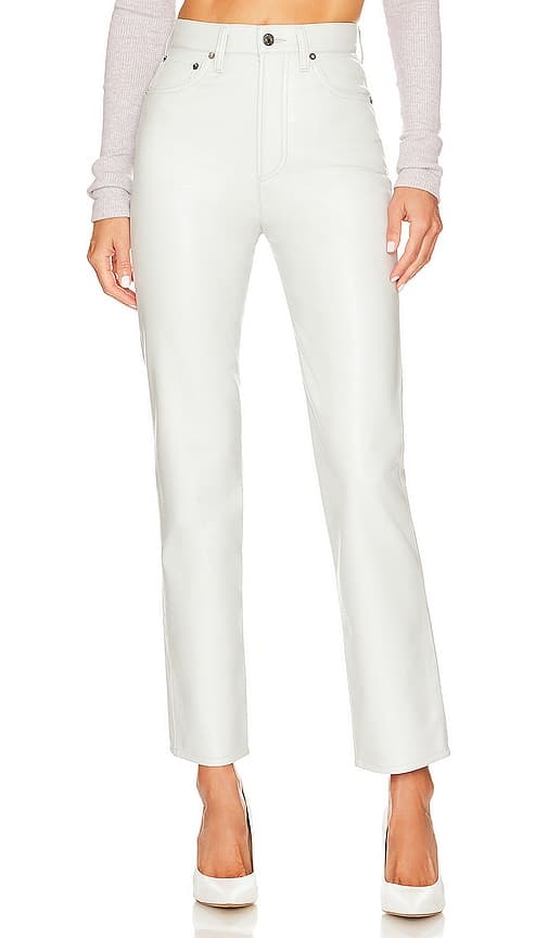 Recycled Leather 90's Pinch Waist In Wisp - Image 1
