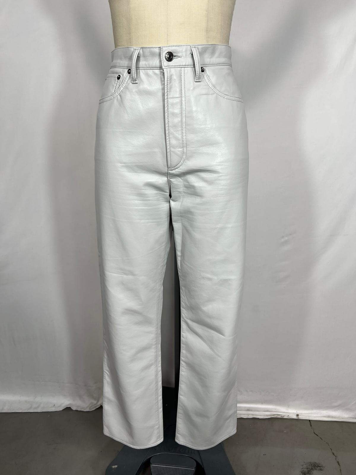 Recycled Leather 90's Pinch Waist In Wisp - Image 2