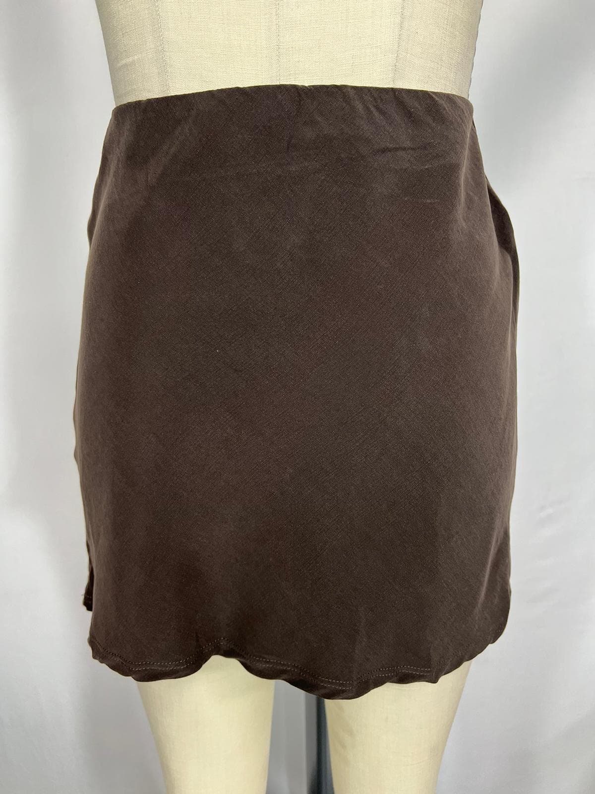 Mini Skirt In Espresso - Image 3