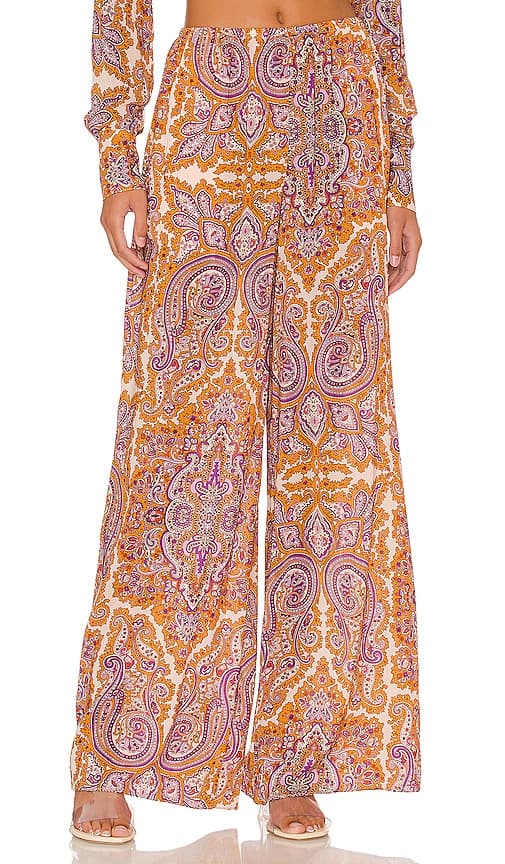 Palma Pant In Aria Multi Paisley - Image 1