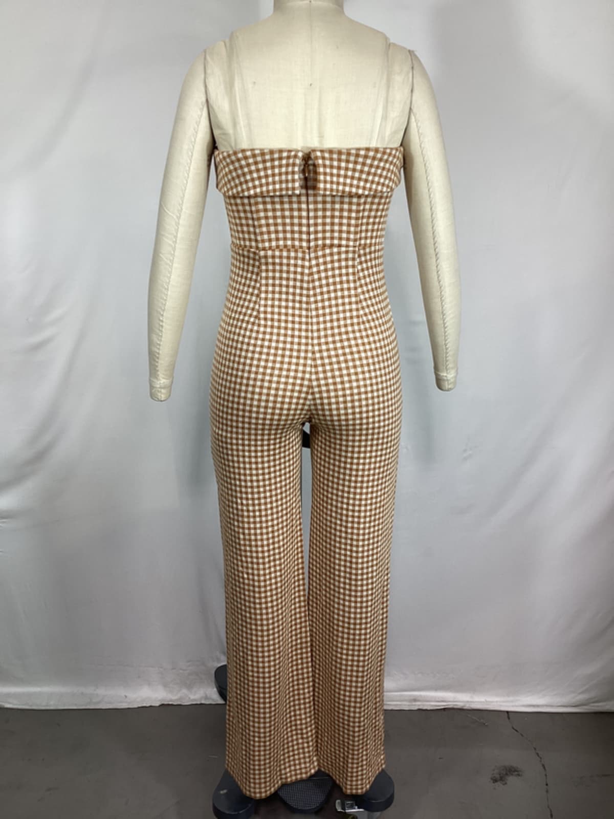 Chelsea Jumpsuit In Brown & White - Image 2