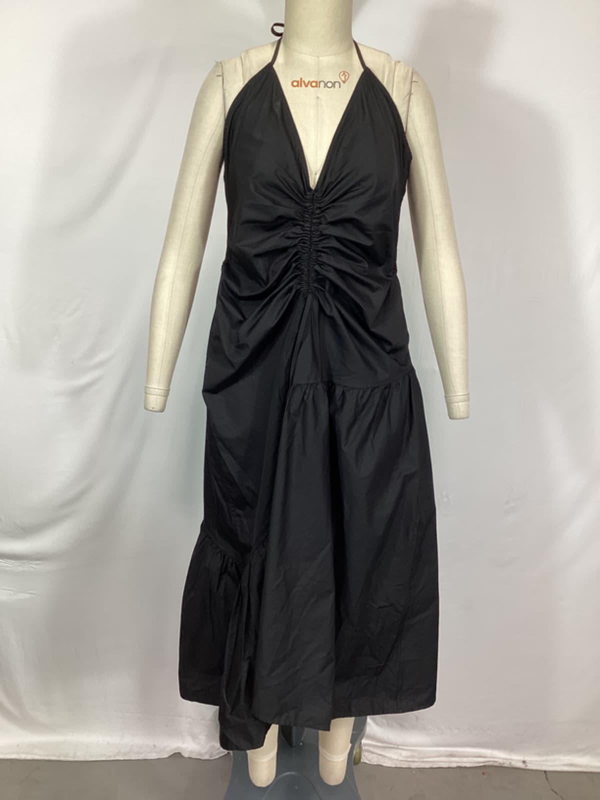Stanza Midi Dress In Black - Image 3