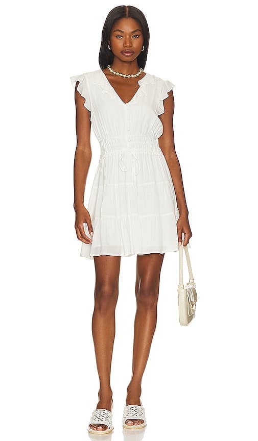 Paradis Mini Dress In White - Image 1